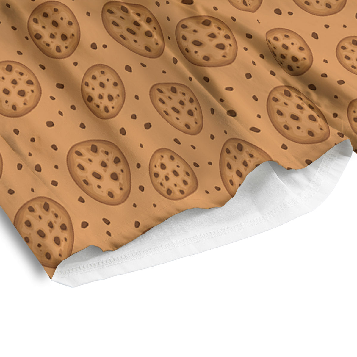 Cookie Chocolate Chip Print Pattern Men's Athletic Shorts