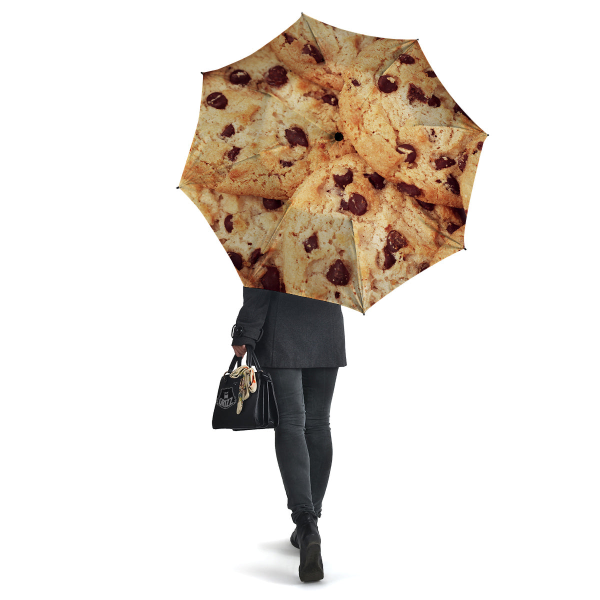 Cookie Chocolate Chip Print Umbrella-grizzshop
