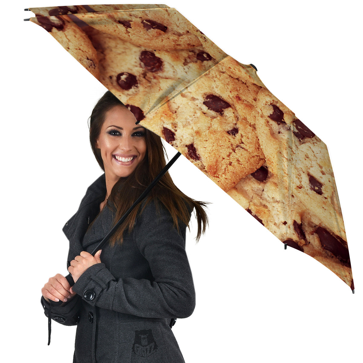 Cookie Chocolate Chip Print Umbrella-grizzshop