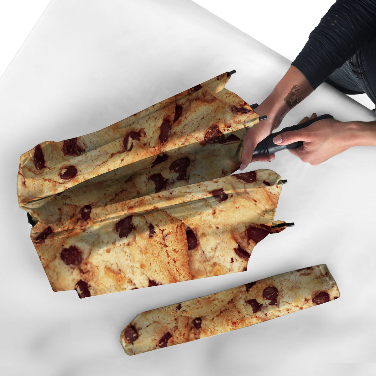 Cookie Chocolate Chip Print Umbrella-grizzshop
