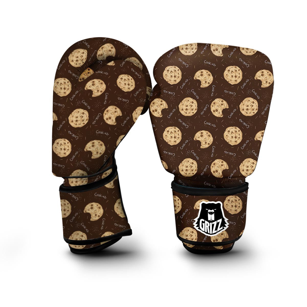 Cookie Pattern Print Boxing Gloves-grizzshop