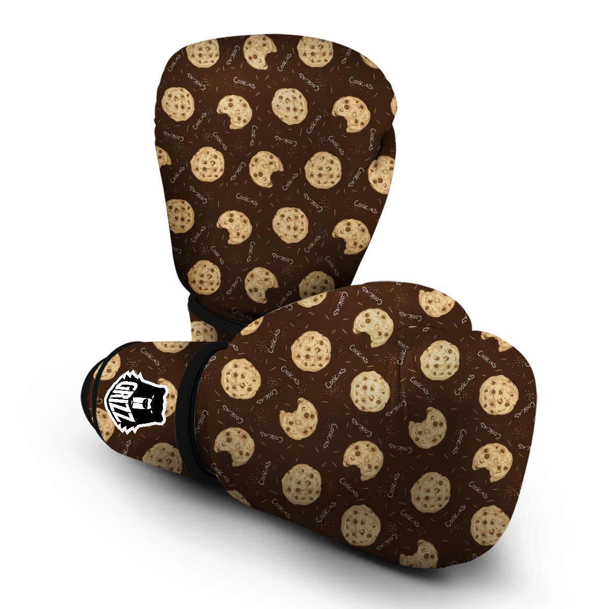 Cookie Pattern Print Boxing Gloves-grizzshop