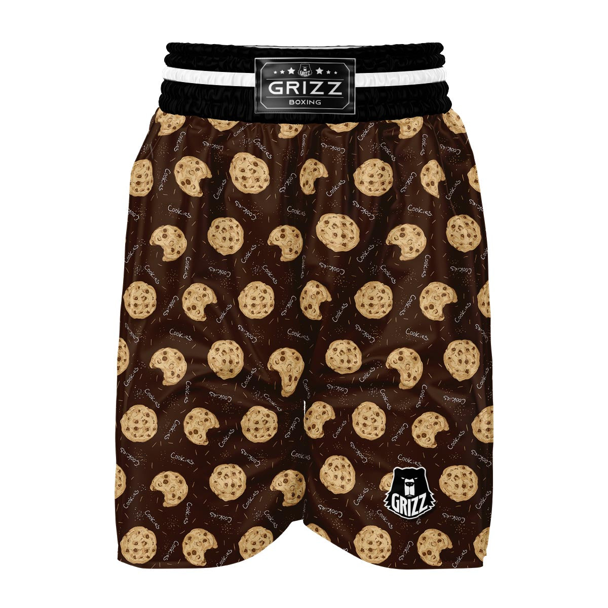 Cookie Pattern Print Boxing Shorts-grizzshop