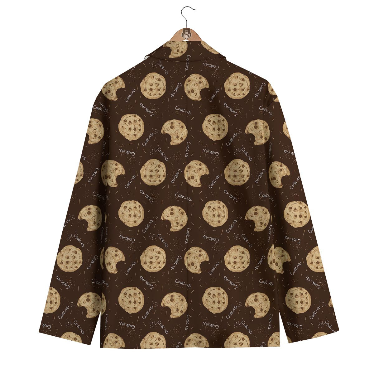 Cookie Pattern Print Men's Blazer-grizzshop