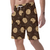 Cookie Pattern Print Men's Shorts-grizzshop