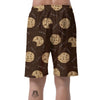 Cookie Pattern Print Men's Shorts-grizzshop