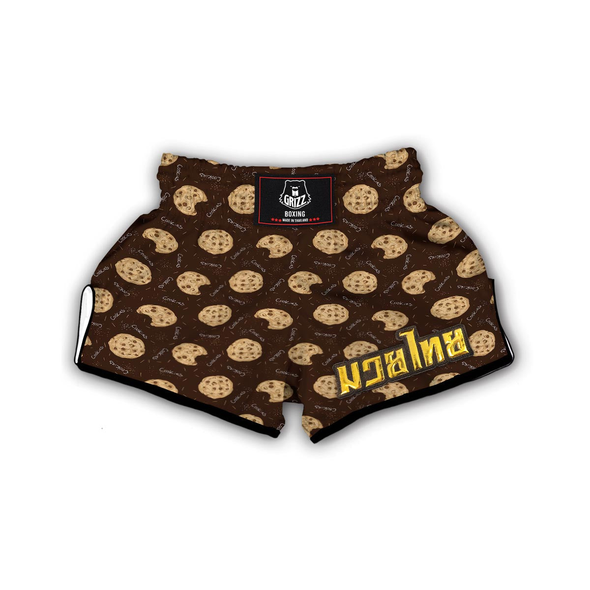 Cookie Pattern Print Muay Thai Boxing Shorts-grizzshop