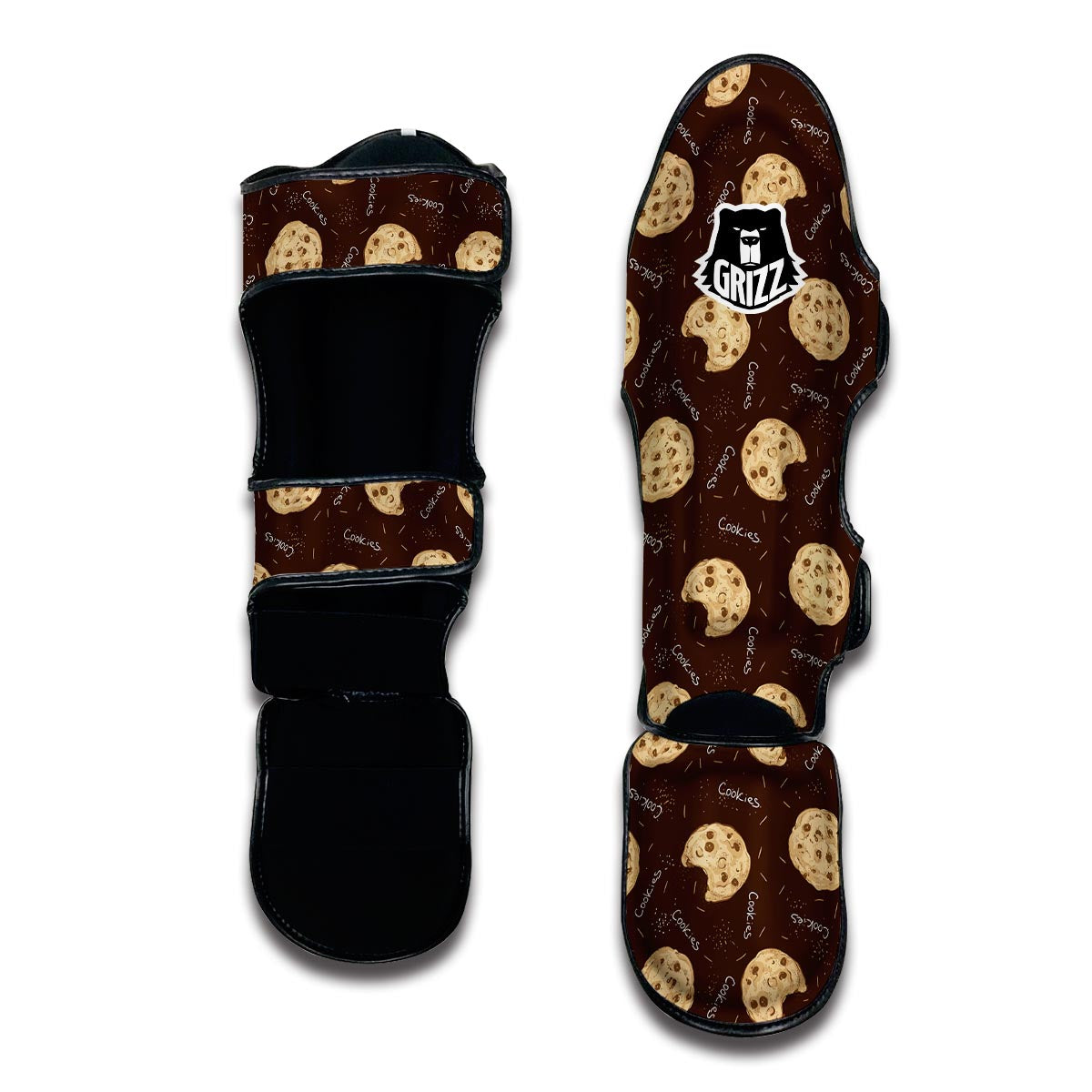 Cookie Pattern Print Muay Thai Shin Guards-grizzshop