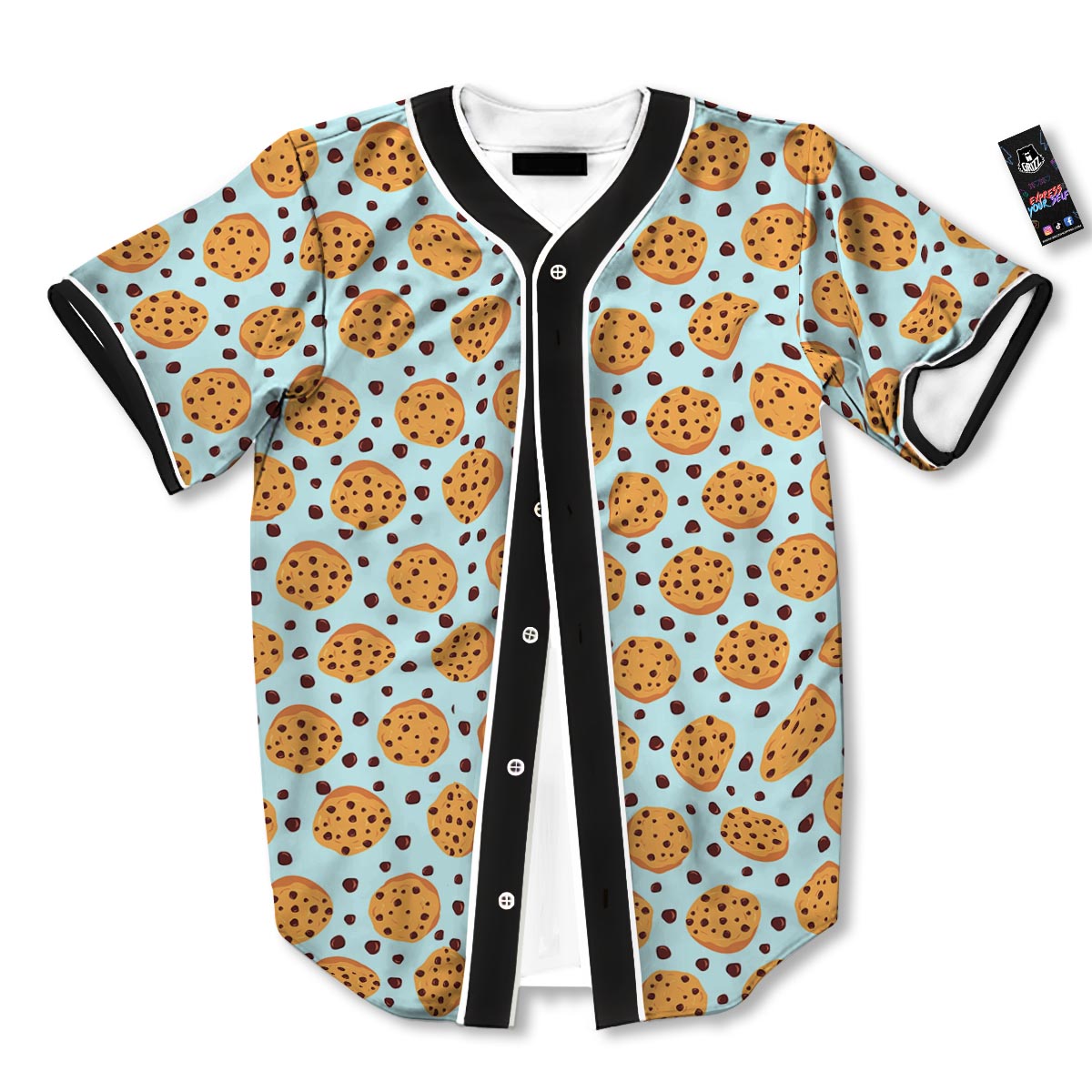 Cookie Sweet Print Pattern Baseball Jersey-grizzshop