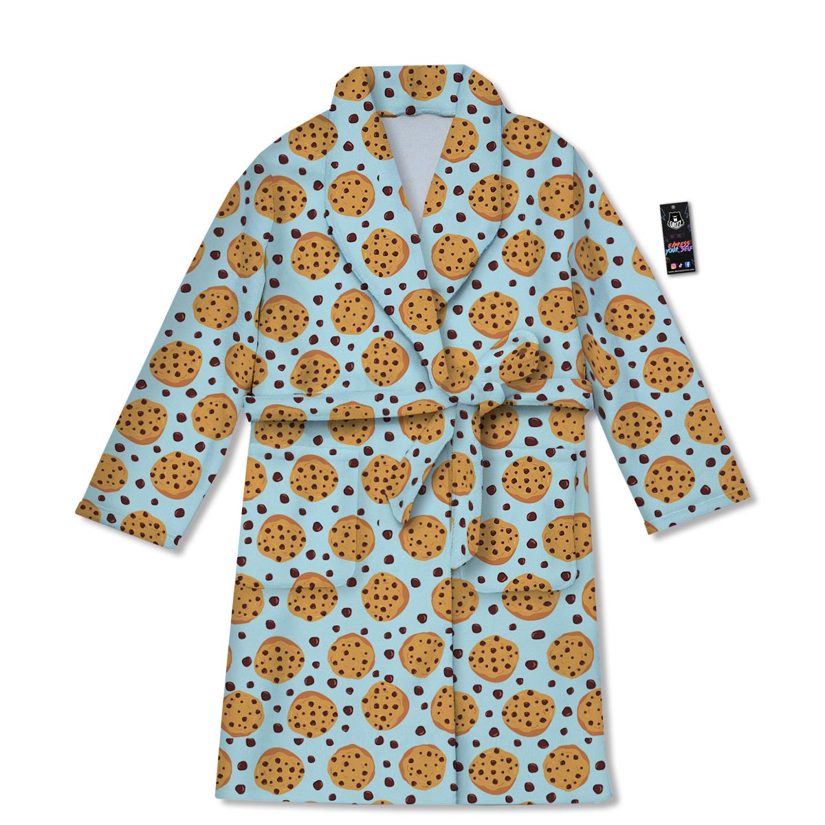 Cookie Sweet Print Pattern Bathrobe-grizzshop