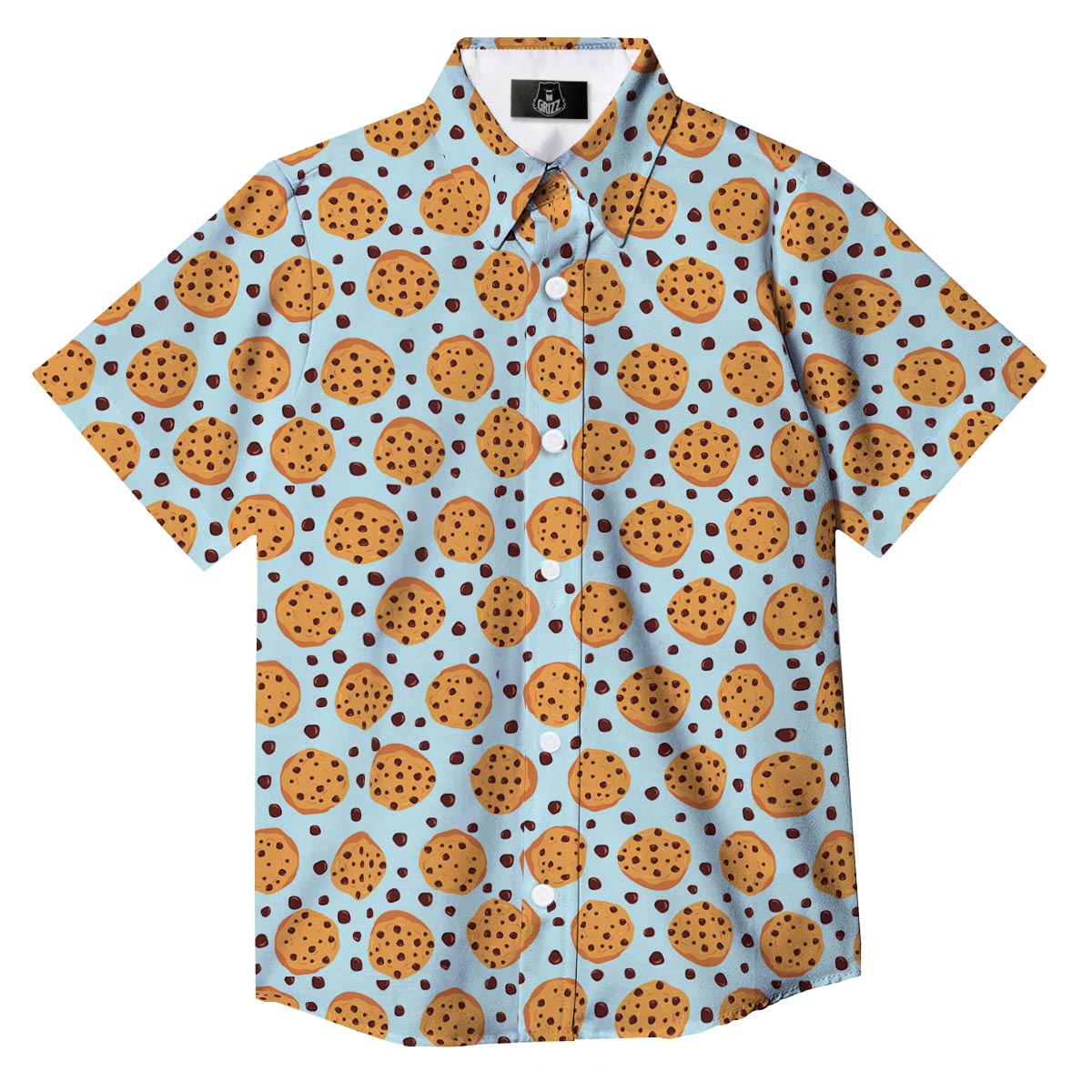 Cookie Sweet Print Pattern Button Up Shirt-grizzshop