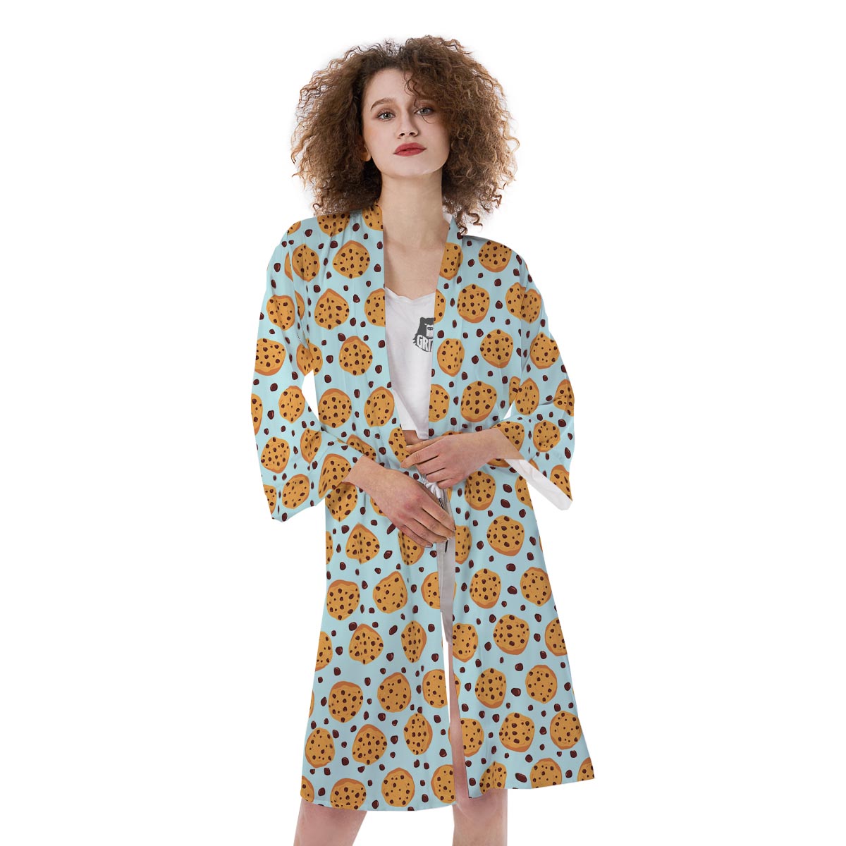 Cookie Sweet Print Pattern Kimono-grizzshop