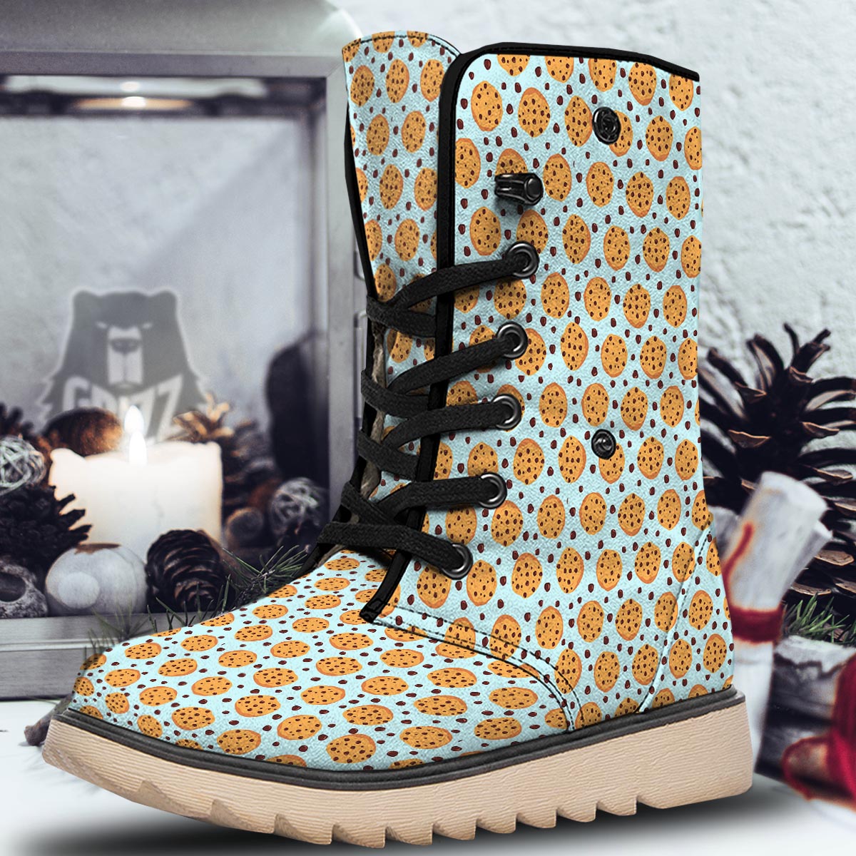 Cookie Sweet Print Pattern Snow Boots-grizzshop