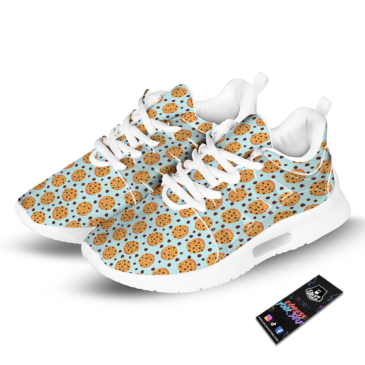 Cookie Sweet Print Pattern Tennis Shoes-grizzshop