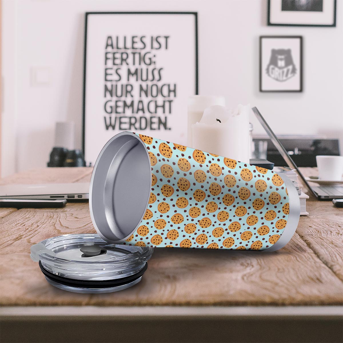 Cookie Sweet Print Pattern Tumbler-grizzshop