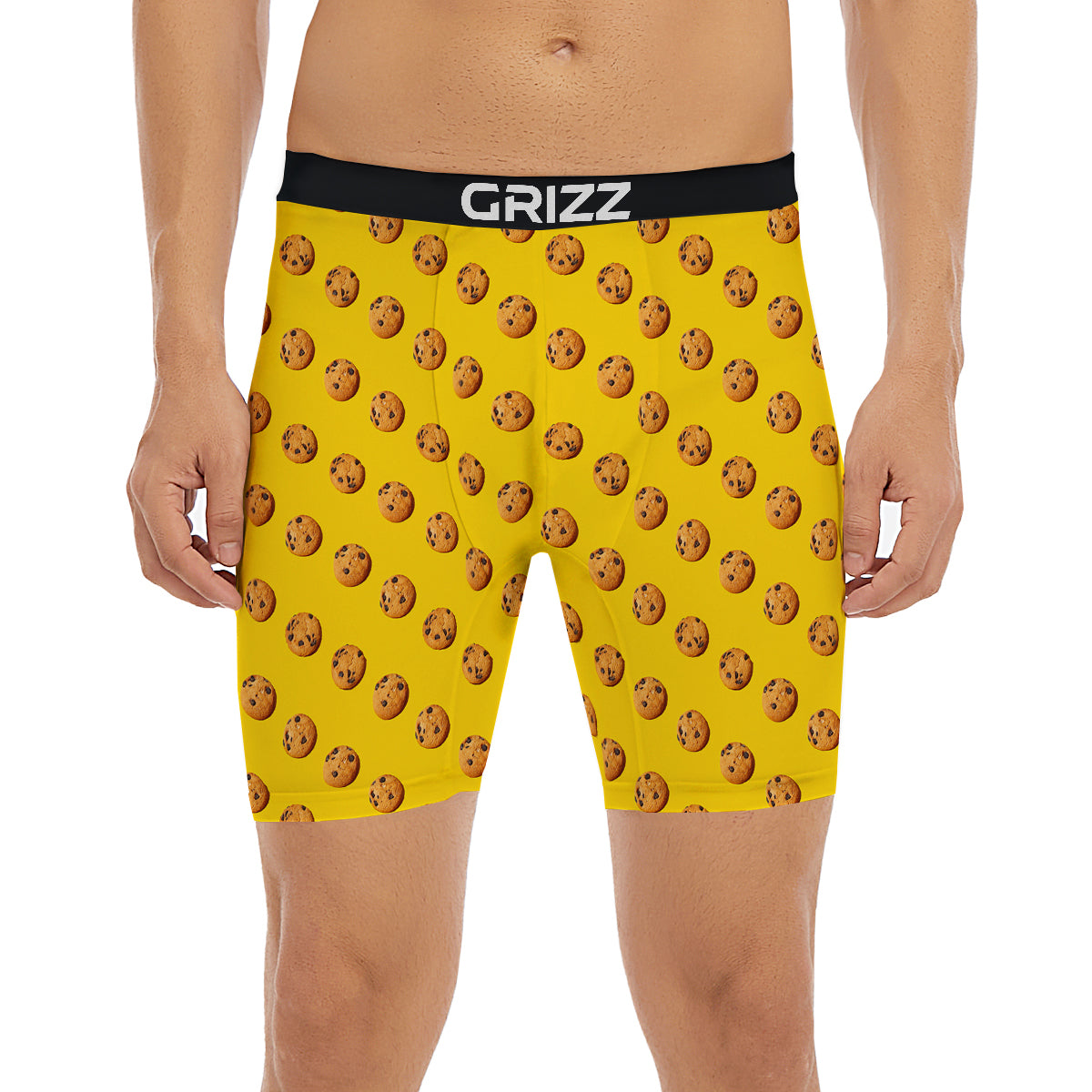 Cookie Yellow Print Pattern Boxer Briefs-grizzshop