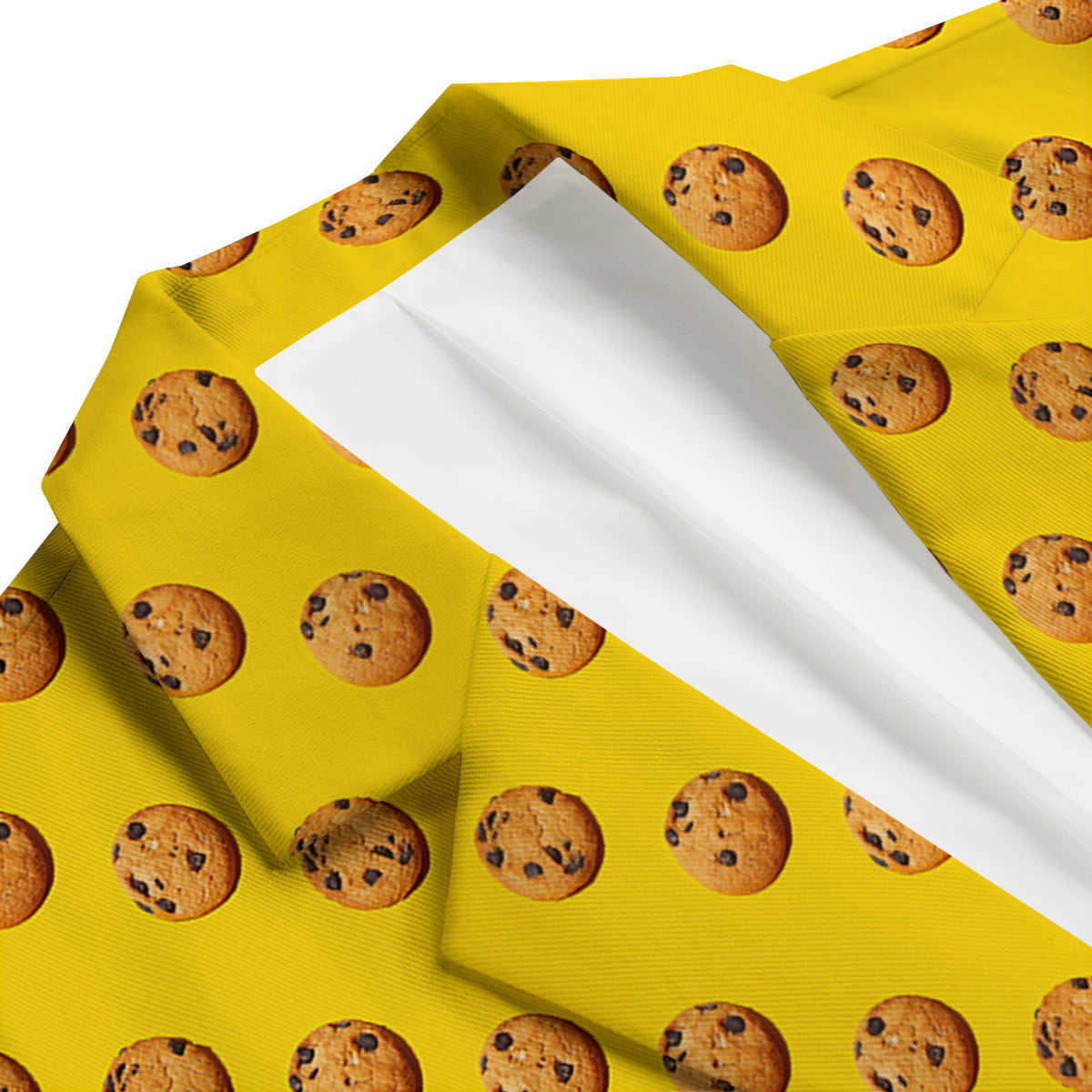 Cookie Yellow Print Pattern Men's Blazer-grizzshop