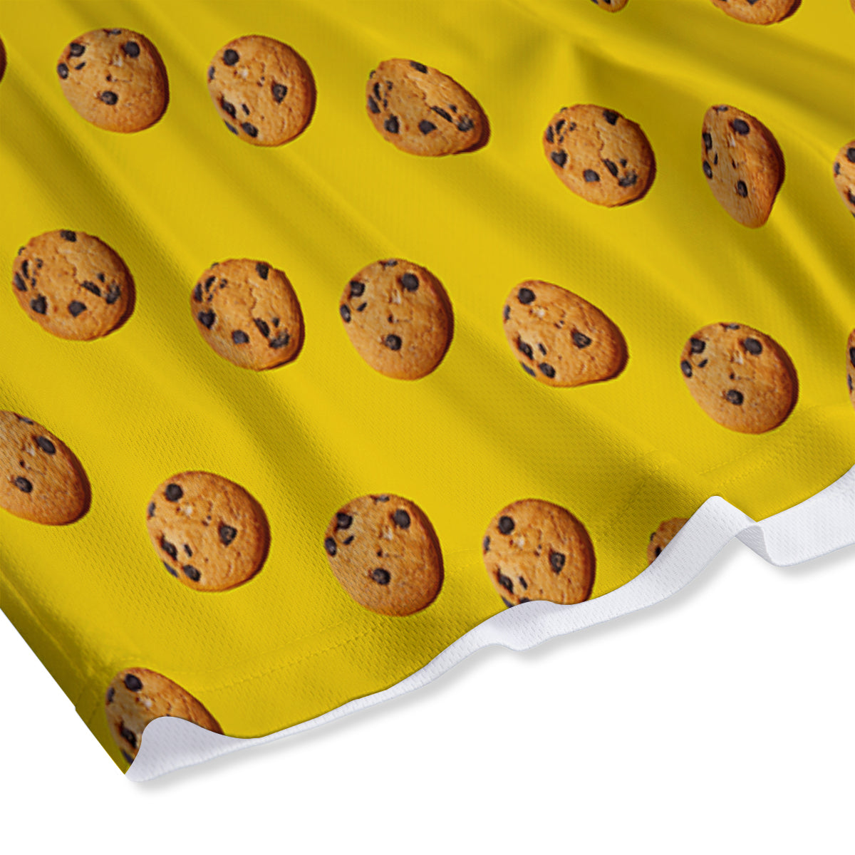 Cookie Yellow Print Pattern Mesh Shorts-grizzshop