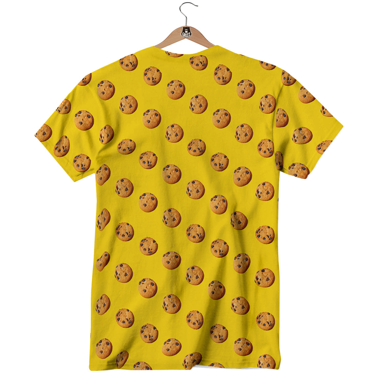 Cookie Yellow Print Pattern T-Shirt-grizzshop