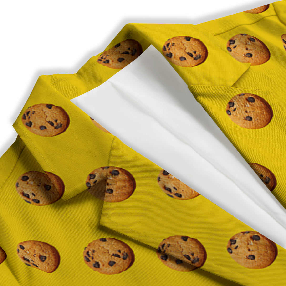 Cookie Yellow Print Pattern Women's Blazer-grizzshop