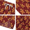 Cookies Christmas Print Pattern Men's Running Shorts-grizzshop