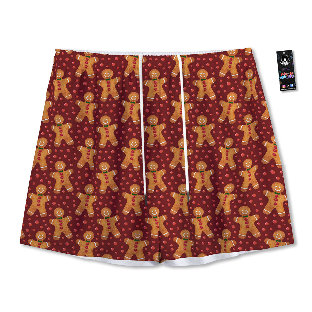 Donut Cute Print Pattern Mesh Shorts
