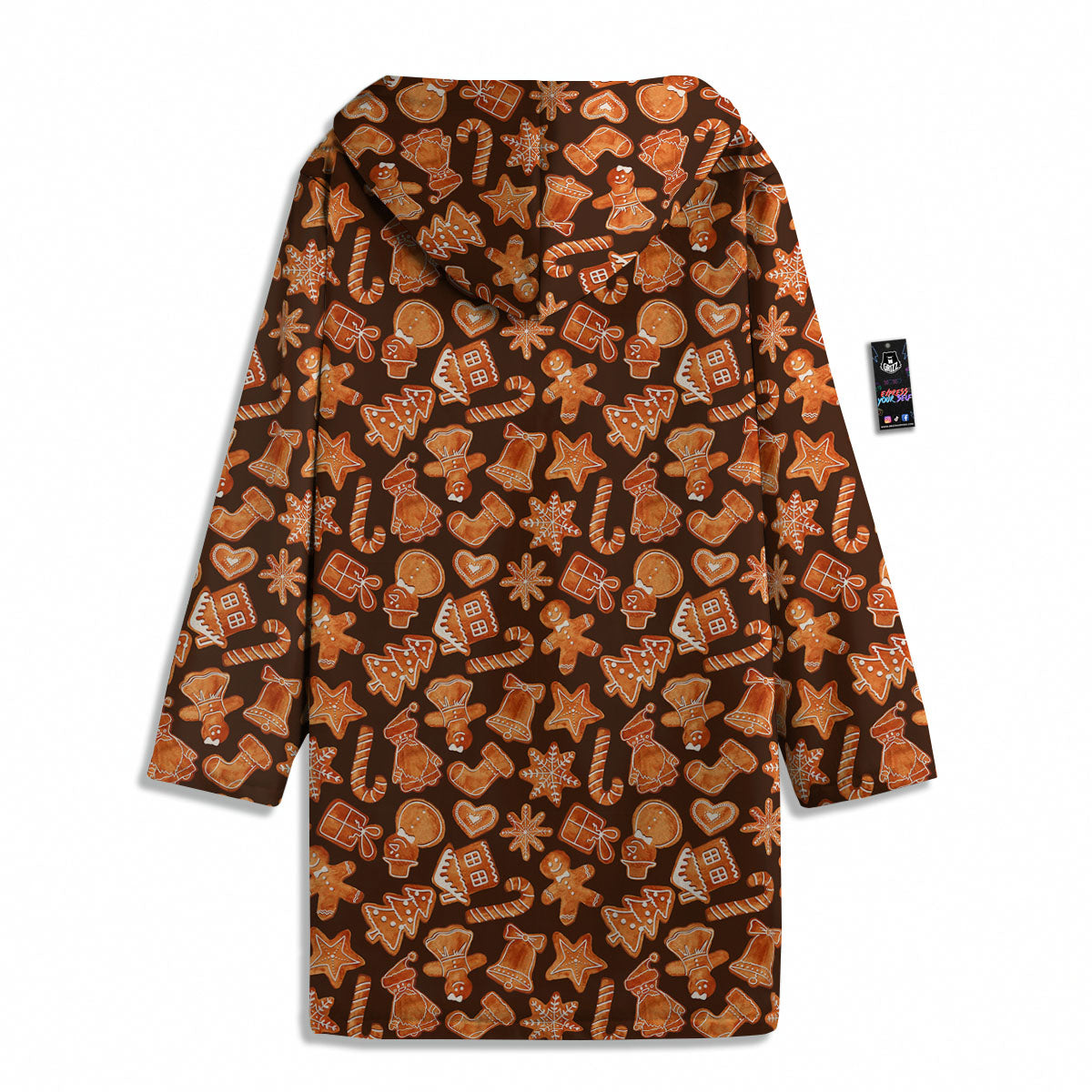 Cookies Gingerbread Print Pattern Men's Windbreaker Jacket-grizzshop