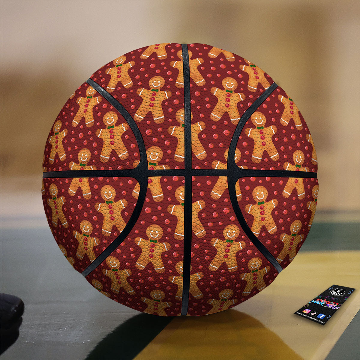 Cookies Christmas Print Pattern Basketball