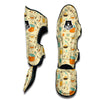 Cooking And Beige Print Pattern Muay Thai Shin Guards-grizzshop