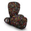 Cooking Text Colorful Print Pattern Boxing Gloves-grizzshop