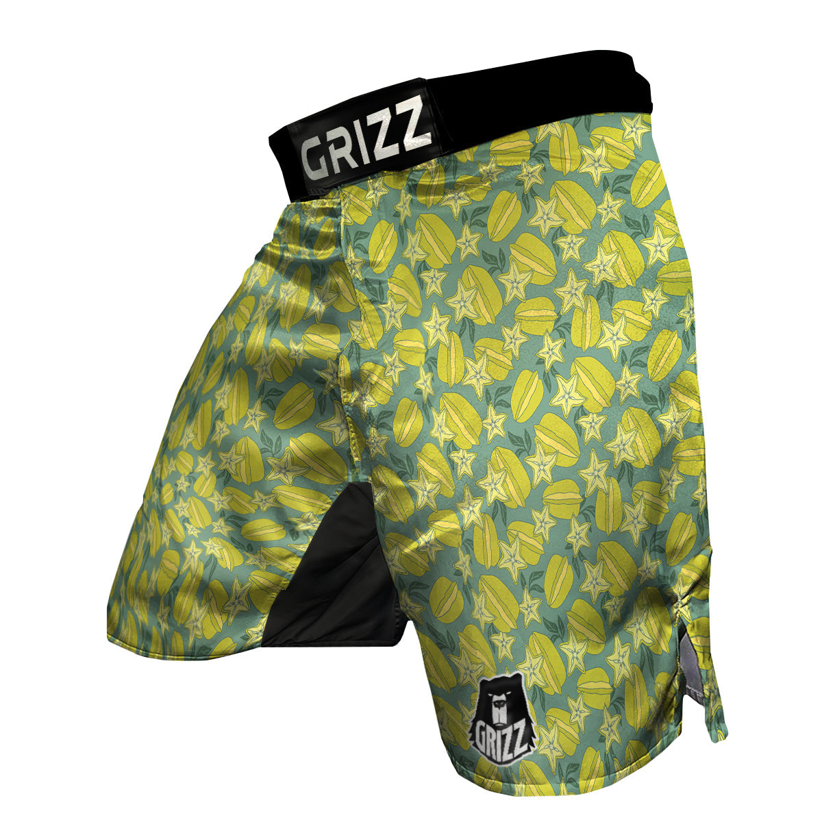Corambola And Leaf Print Pattern MMA Shorts-grizzshop