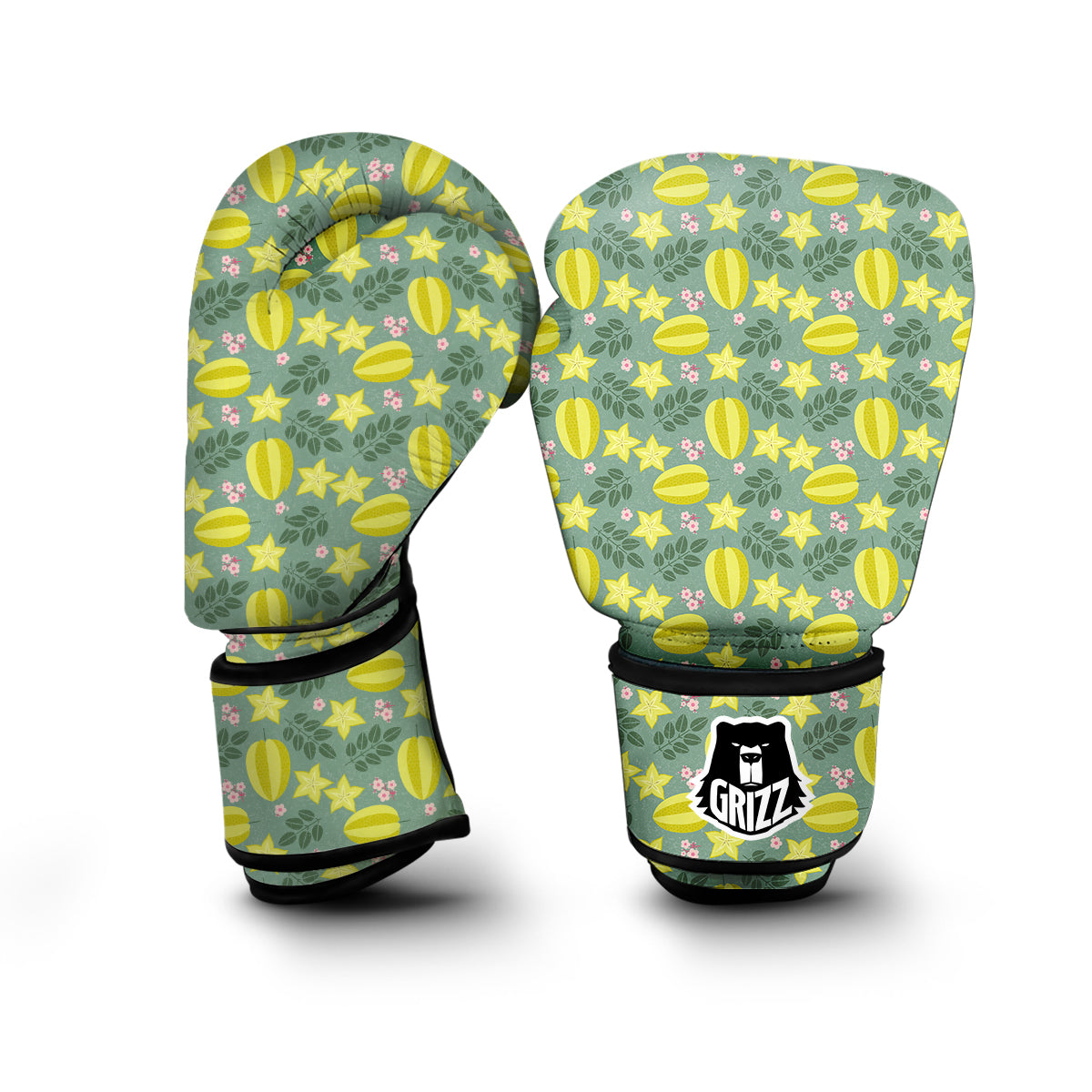 Corambola Vintage Print Pattern Boxing Gloves-grizzshop