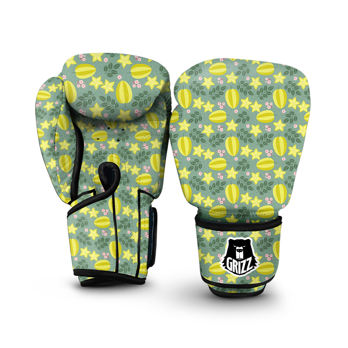 Corambola Vintage Print Pattern Boxing Gloves-grizzshop