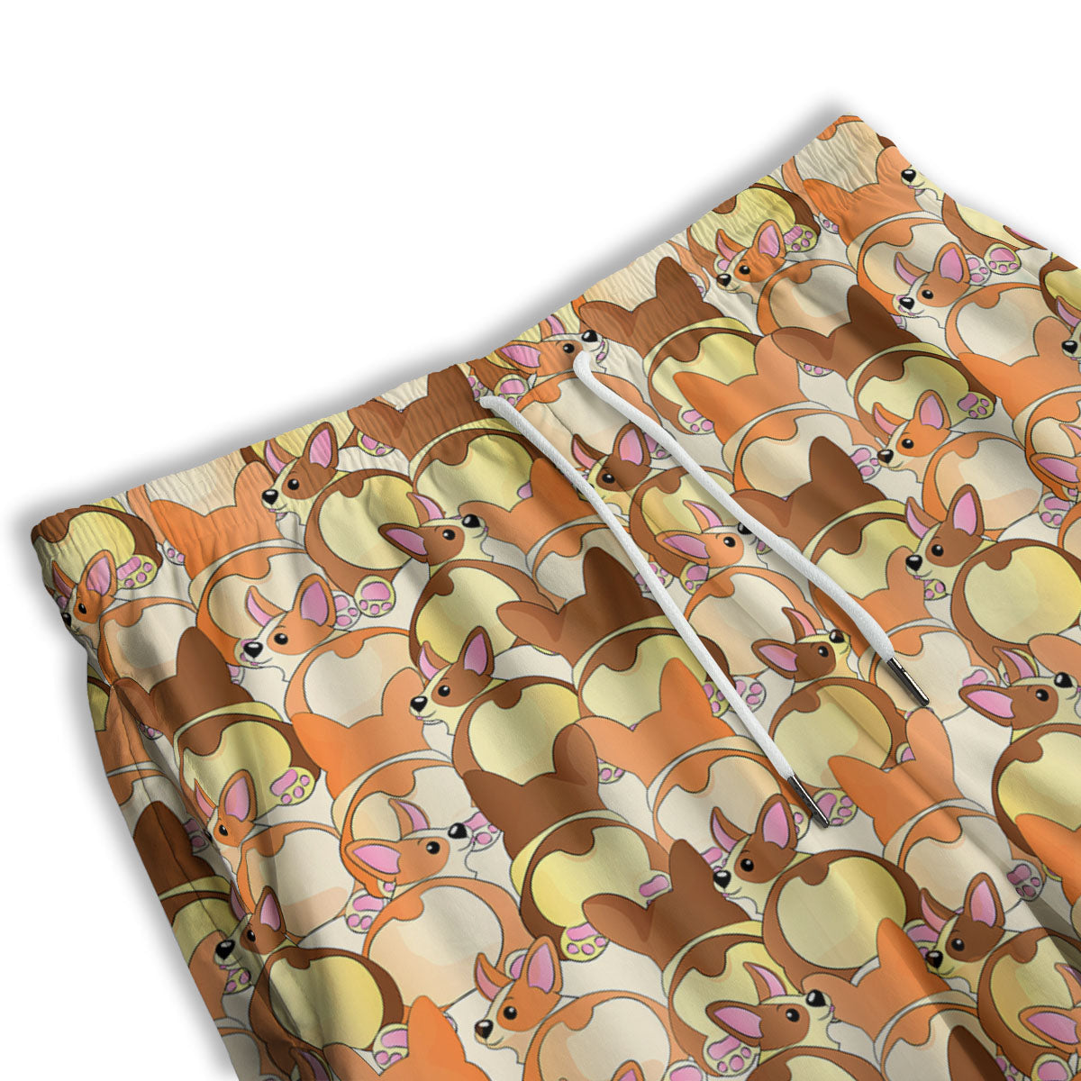 Corgi Butt Print Pattern Men's Athletic Shorts