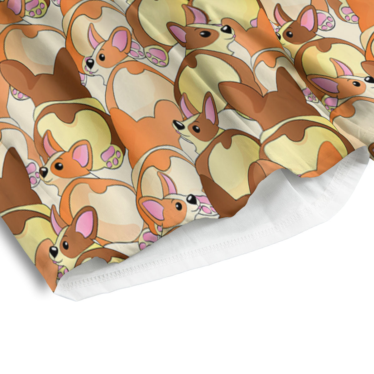 Corgi Butt Print Pattern Men's Athletic Shorts