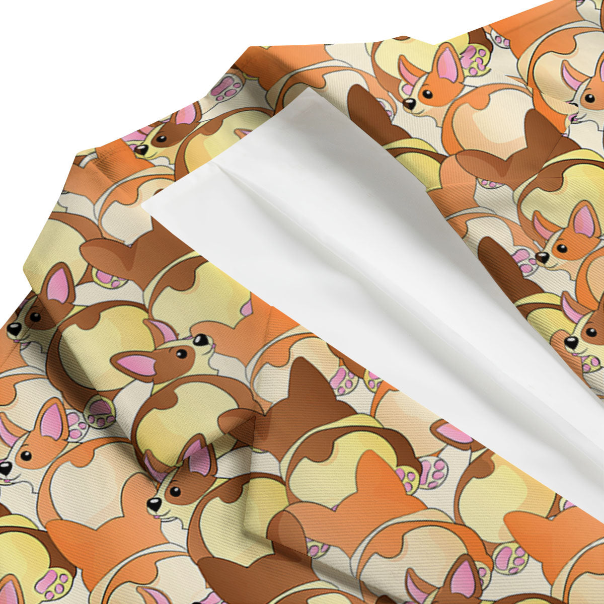 Corgi Butt Print Pattern Men's Blazer-grizzshop