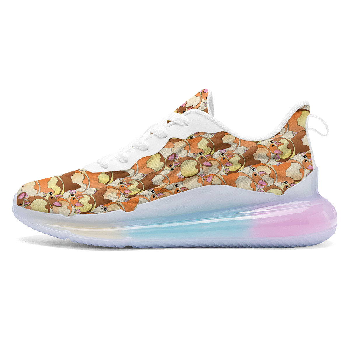 Corgi Butt Print Pattern Running Sneakers-grizzshop