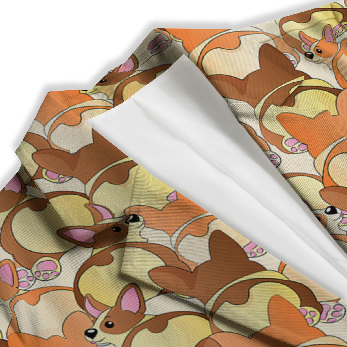Corgi Butt Print Pattern Women's Blazer-grizzshop