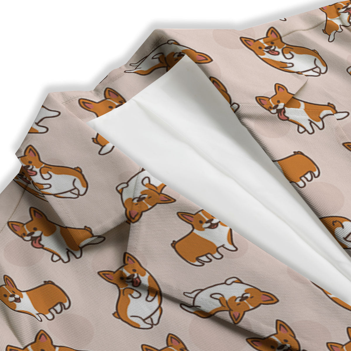 Corgi Cartoon Print Pattern Women's Blazer-grizzshop