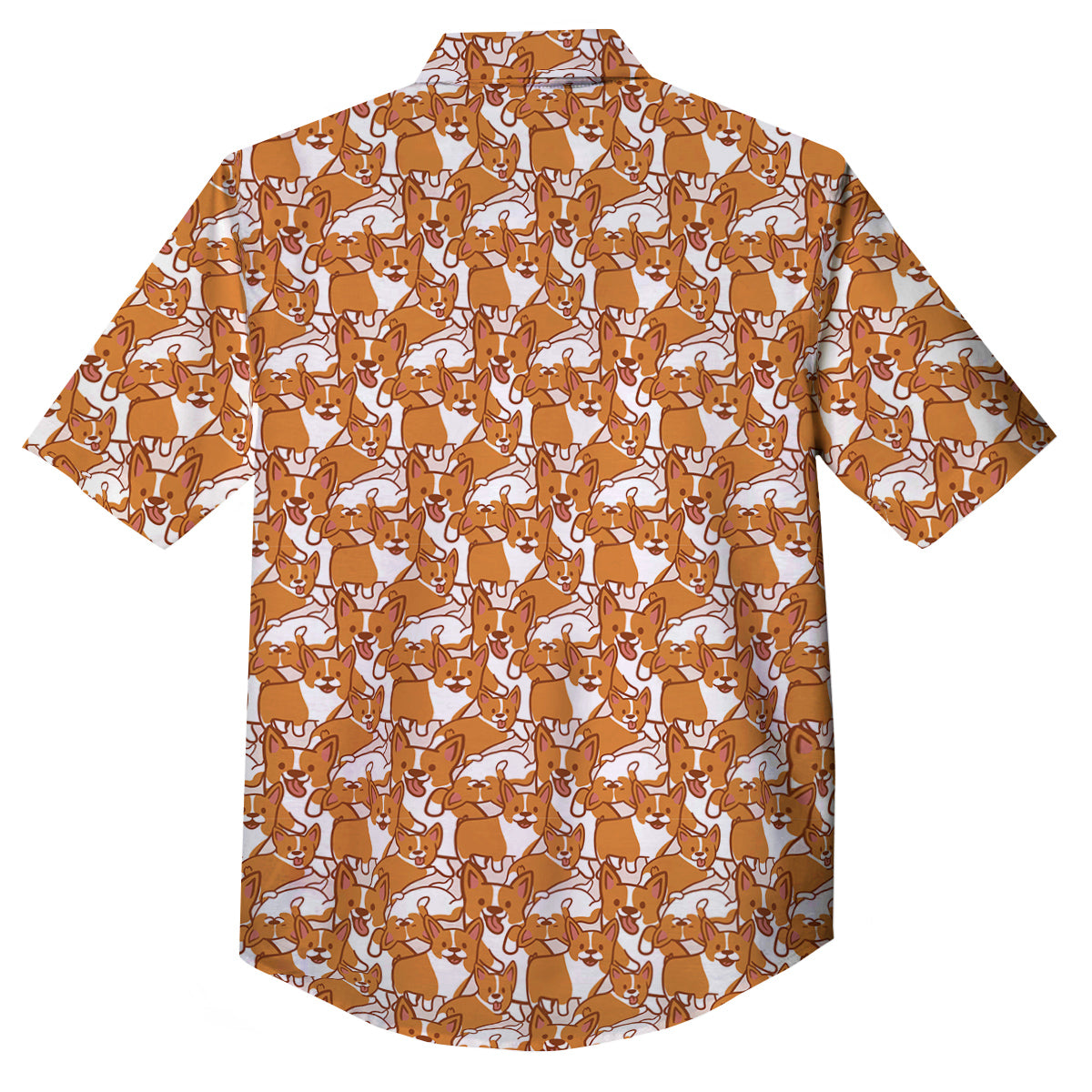 Corgi Cute Print Pattern Button Up Shirt-grizzshop