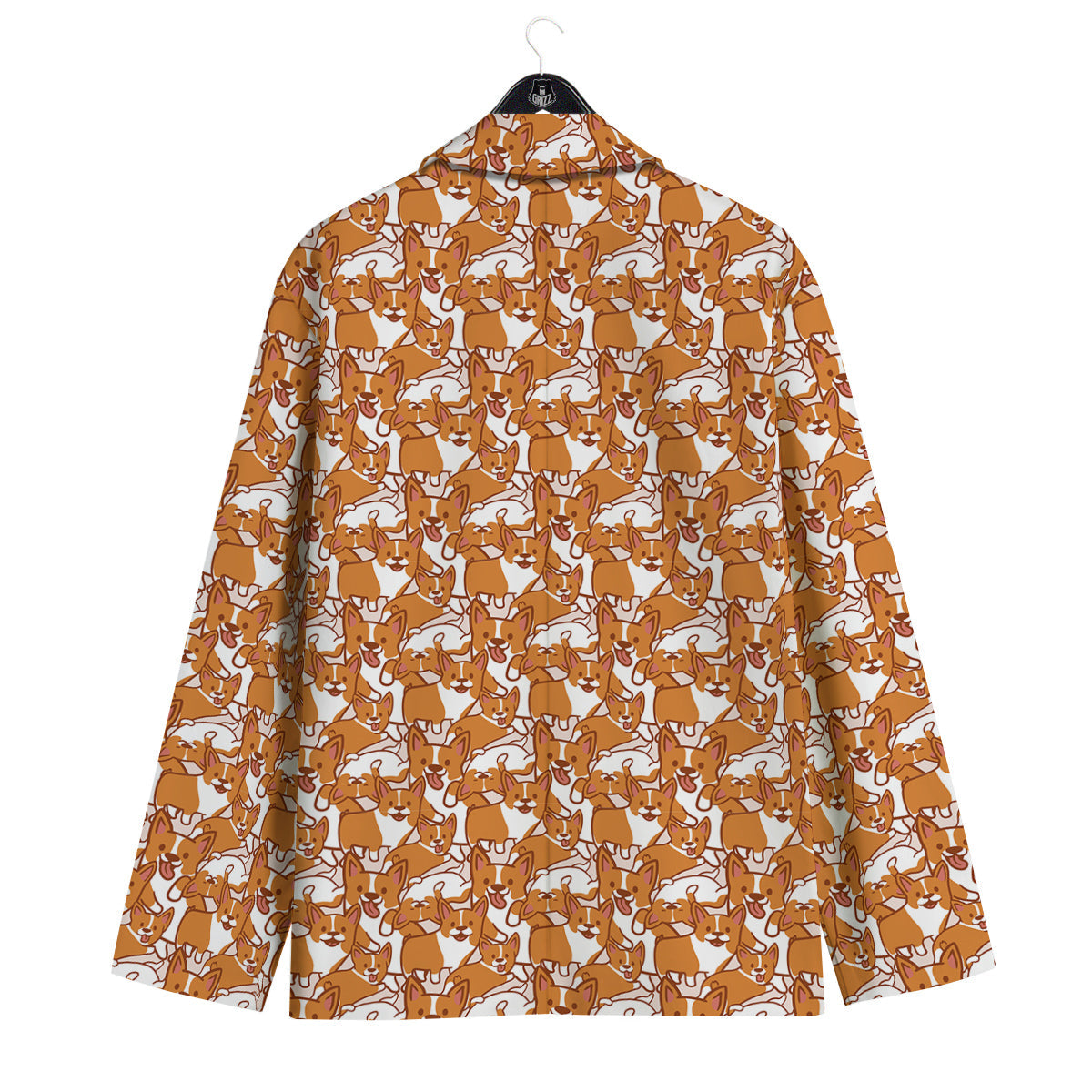 Corgi Cute Print Pattern Men's Sport Coat-grizzshop