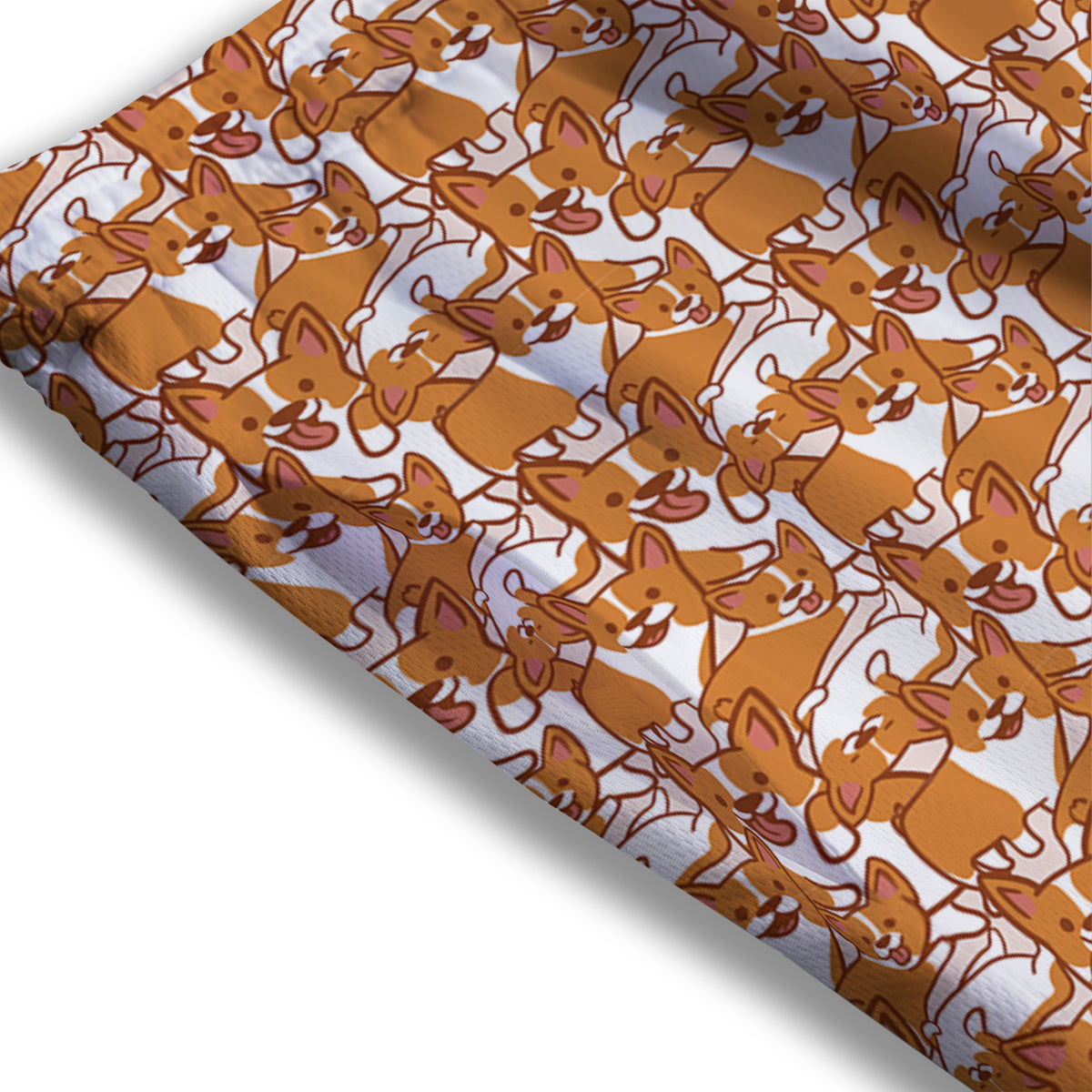 Corgi Cute Print Pattern Mesh Shorts