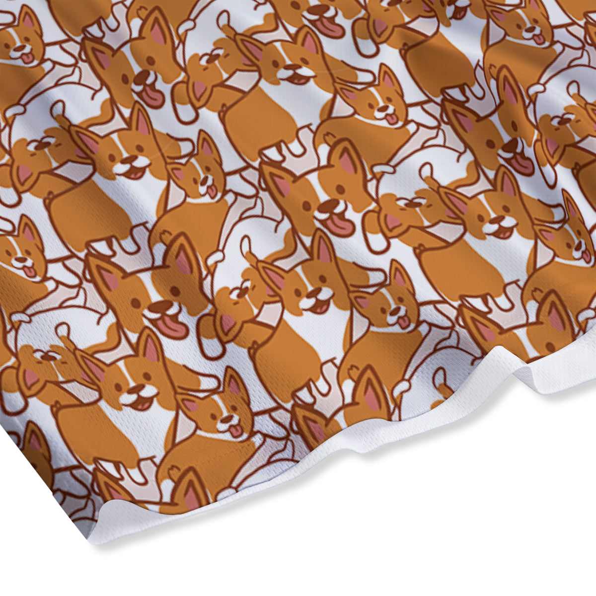 Corgi Cute Print Pattern Mesh Shorts
