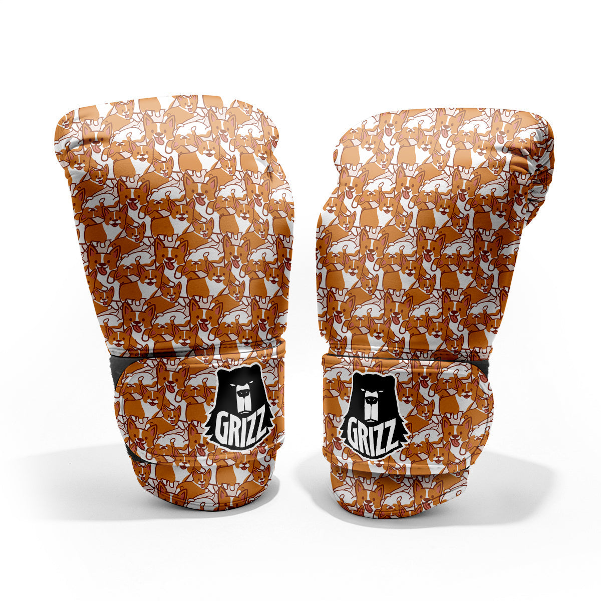 Corgi Cute Print Pattern Pro Boxing Glove