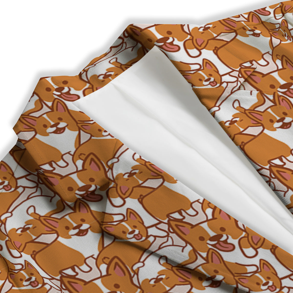 Corgi Cute Print Pattern Women's Blazer-grizzshop
