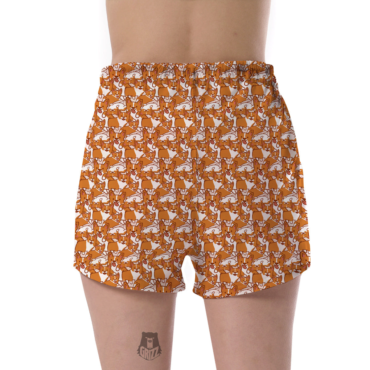 Corgi Cute Print Pattern Women's Shorts-grizzshop