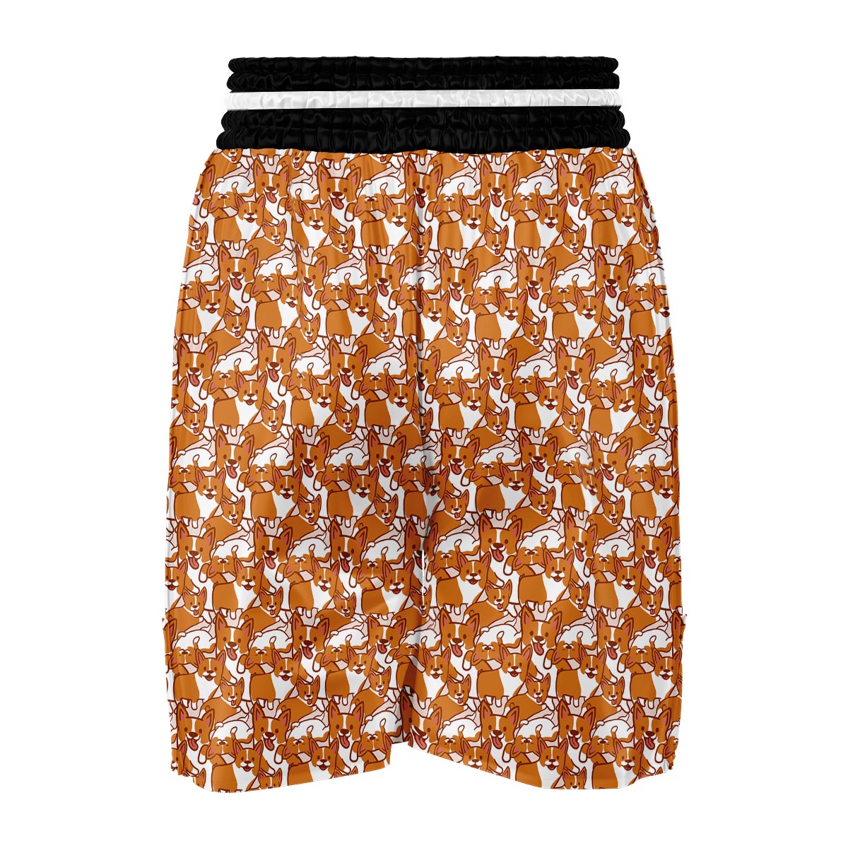 Corgi Multi Pattern Print Boxing Shorts-grizzshop