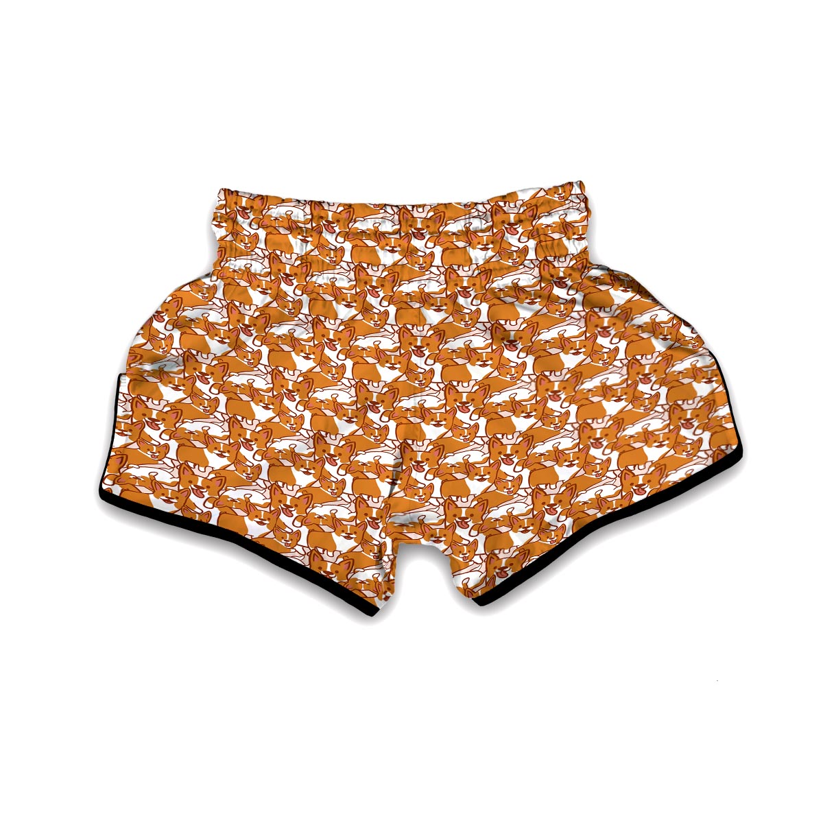 Corgi Multi Pattern Print Muay Thai Boxing Shorts-grizzshop
