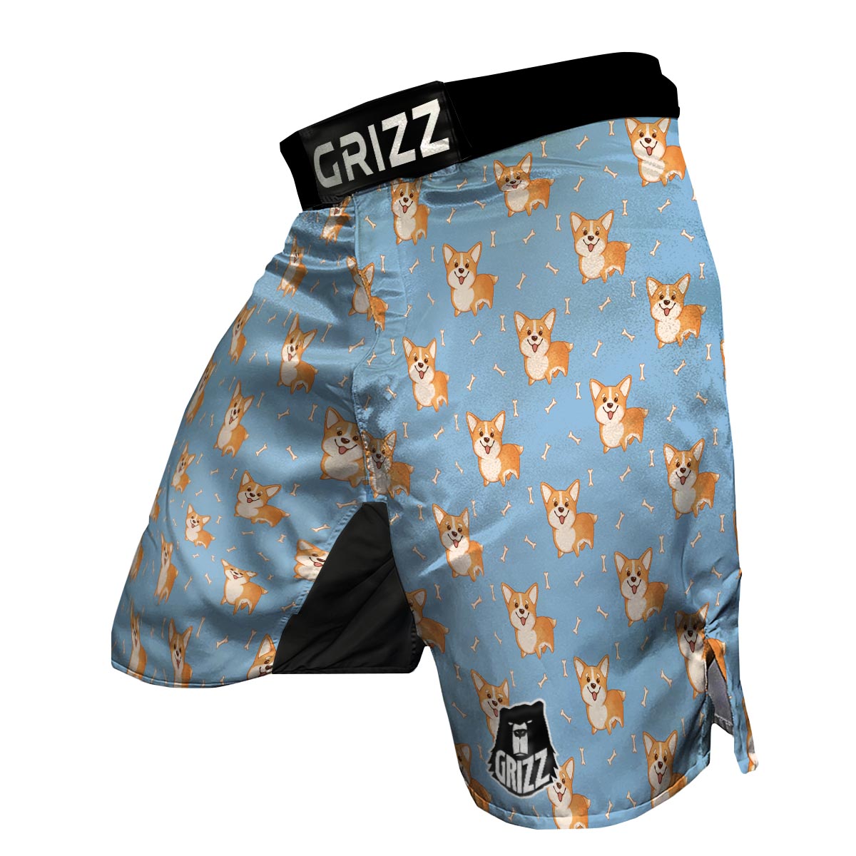 Corgi Pattern Print MMA Shorts-grizzshop