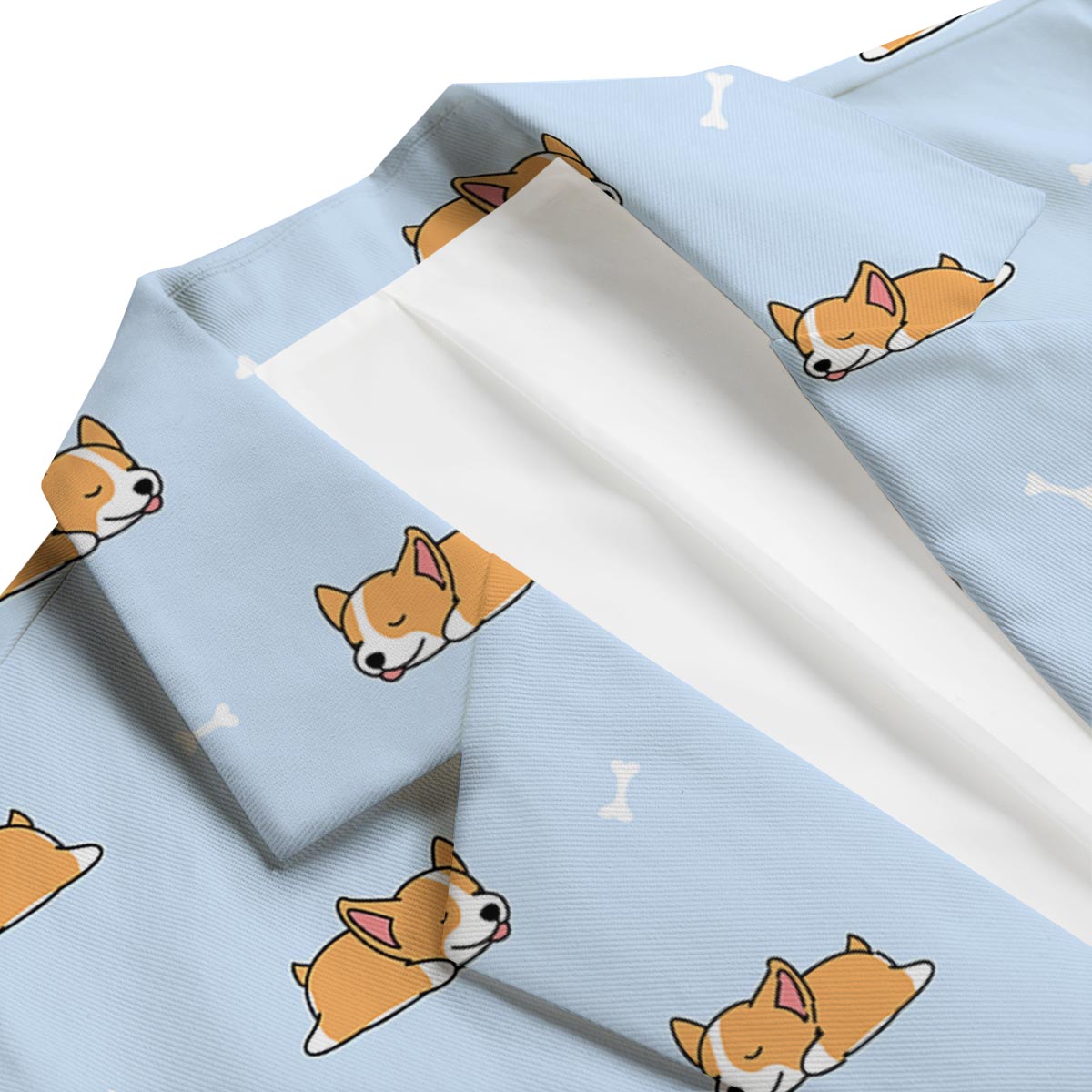 Corgi Sleeping Print Pattern Men's Blazer-grizzshop